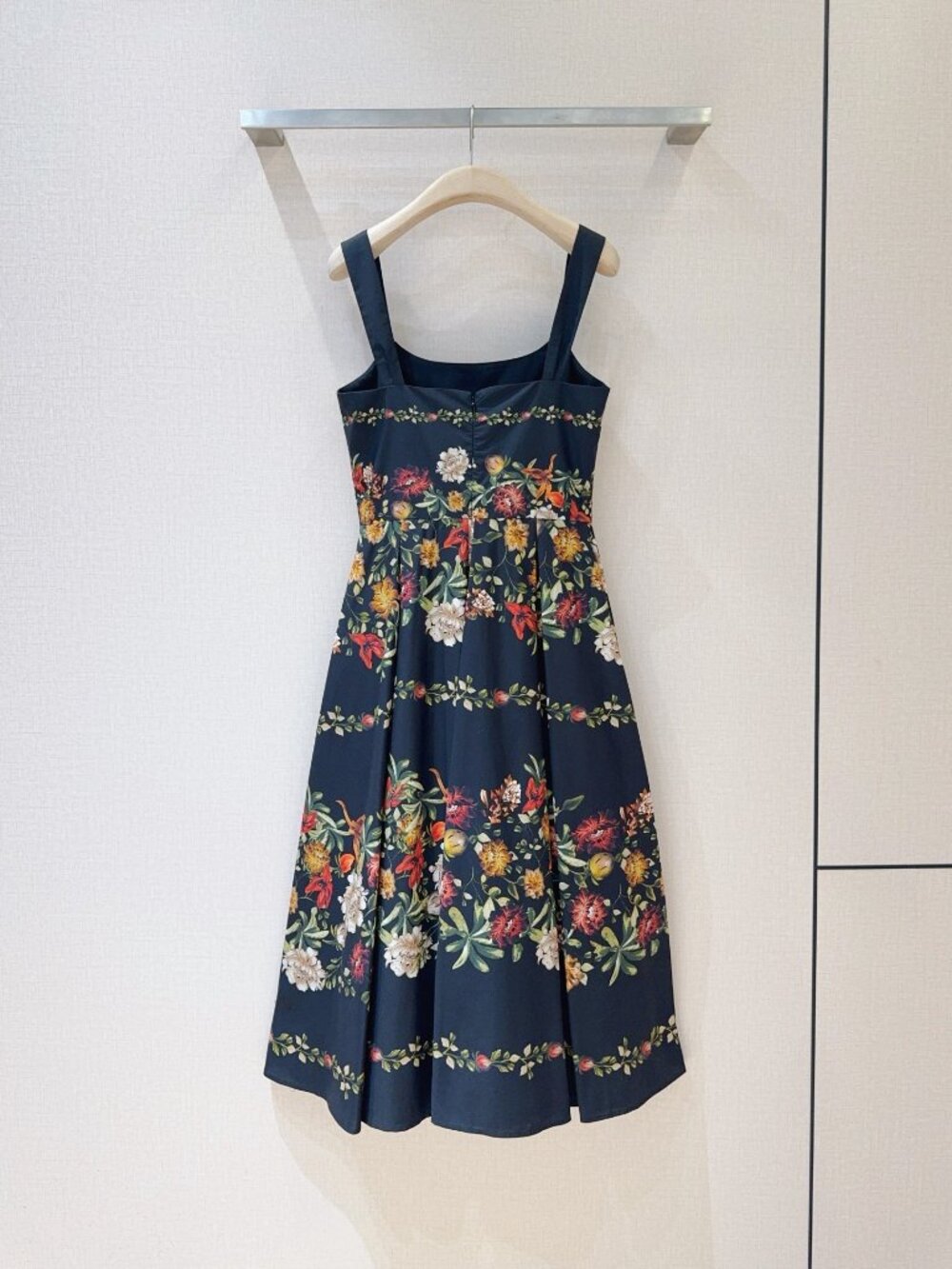 Agua by Agua Bendita Navy Blue Floral Slip Dress - Picture 4 of 7